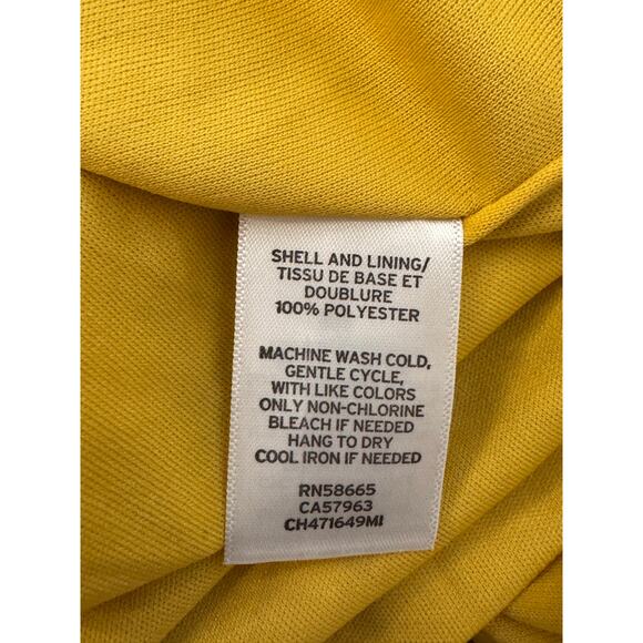 NEW CHELSEA 28 Yellow Cluster Flower Floral Print Maxi Sundress Size L - Picture 7 of 8